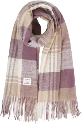 2024 Women's Winter Large Warm Shawl Classic Tassel Plaid Oversized Scarf Scarf Thick Scarf