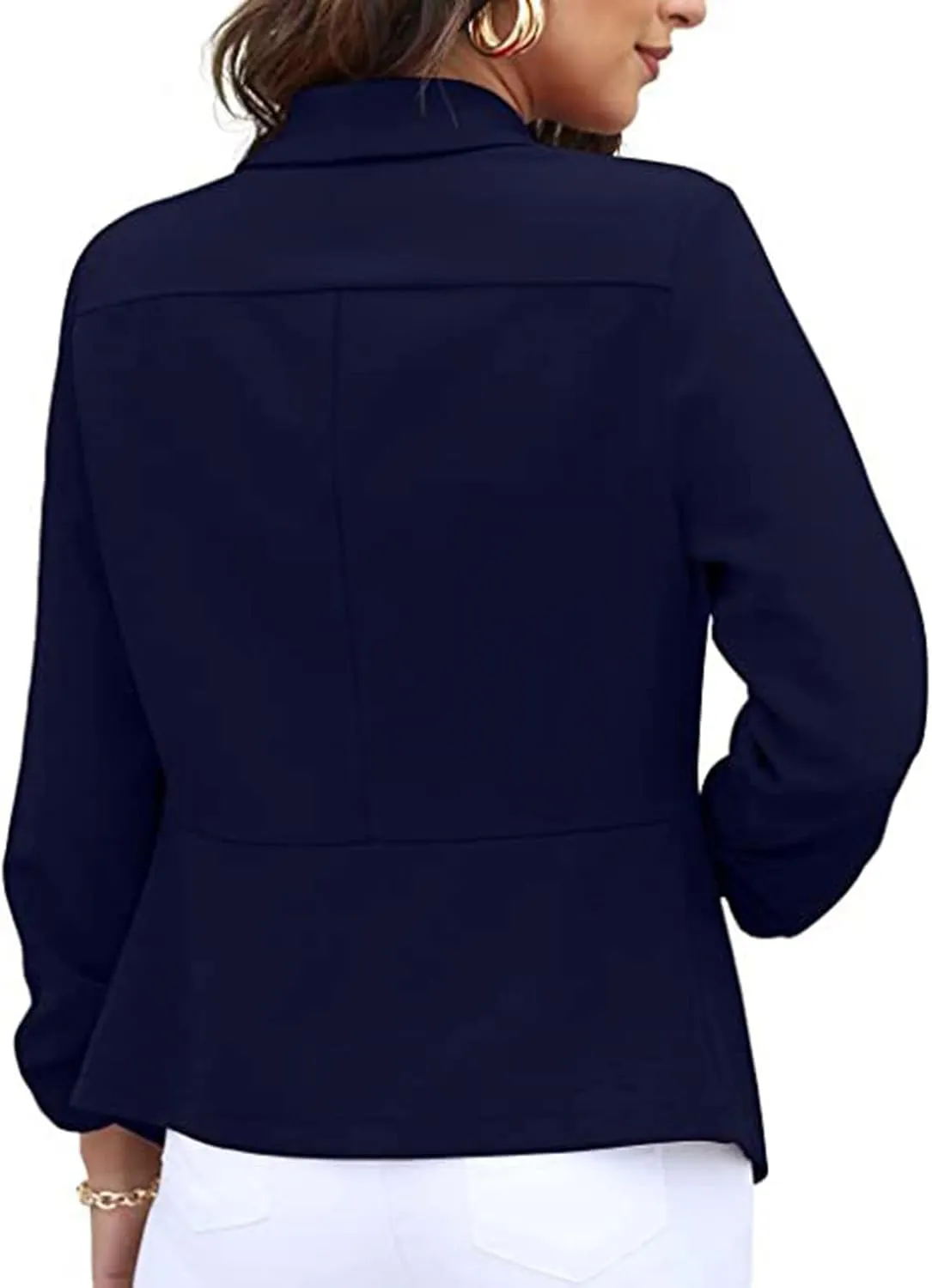 Blazers for Women Business Casual 2024 Sleeve Lapel Suit Small Jacket Blazer Dressy Work Suit Jackets Office Attire