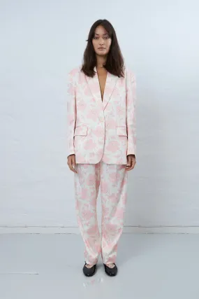 Casual printed blazer - Soft Pink