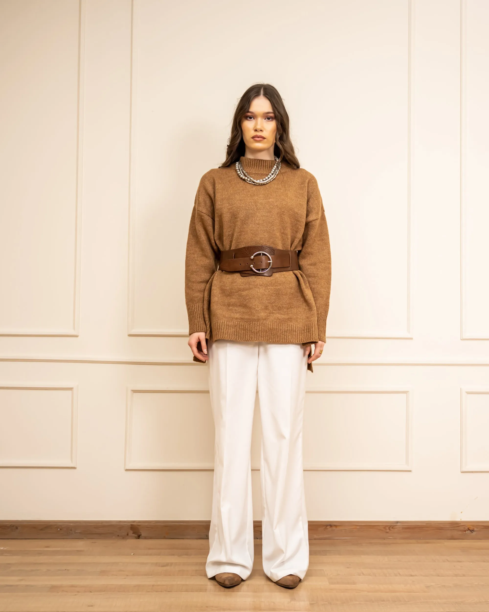 CLASSIC WIDE LEG PANT- WHITE