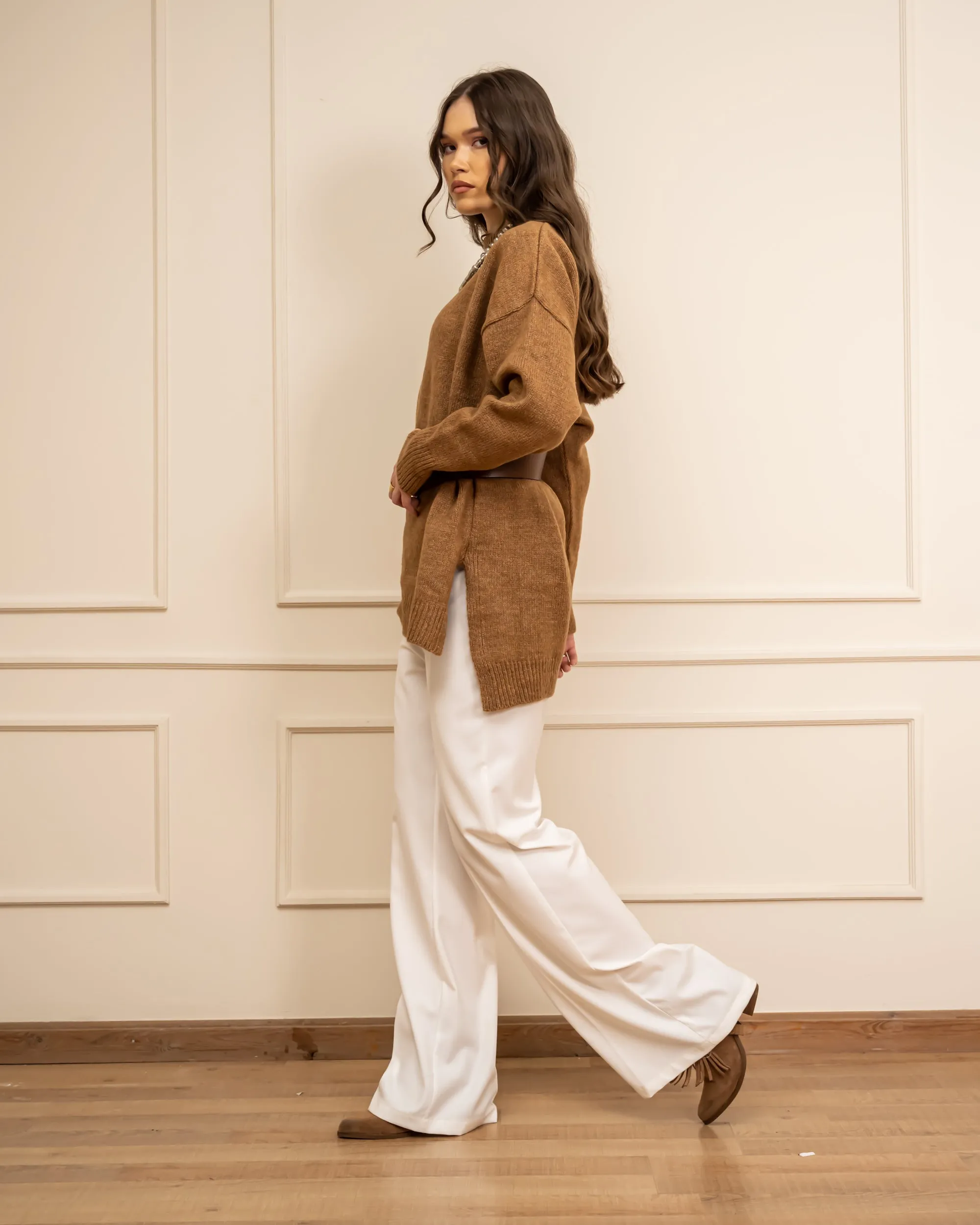 CLASSIC WIDE LEG PANT- WHITE