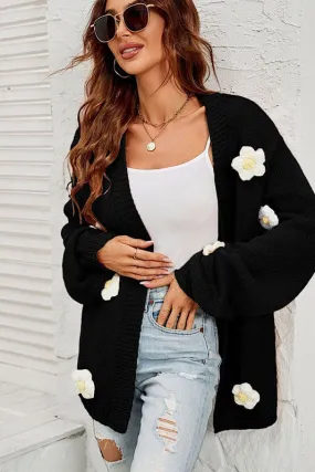 Fleur Noir Cardigan