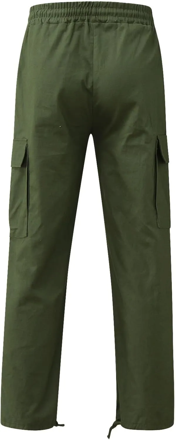 Fxbar Mens Cargo Pants Baggy Outdoor Waterproof Hiking Pants Stretch Casual Pockets Lightweight Classic Tactical Pants