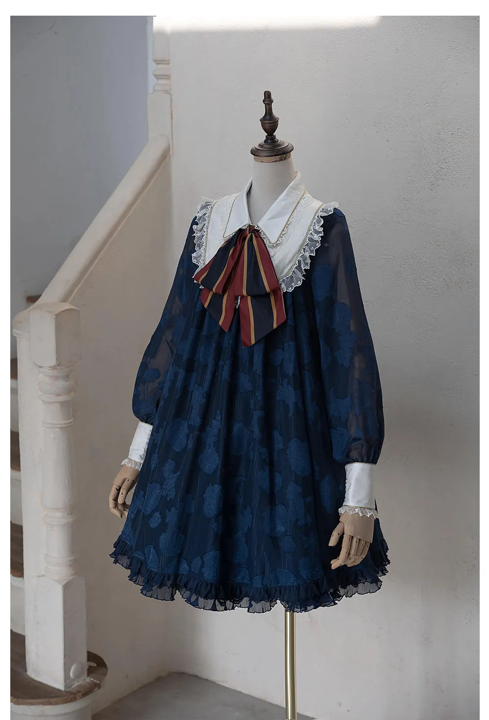 JS Lolita~Jewelery in the Sunrise~Vintage Lolita Long Sleeve OP