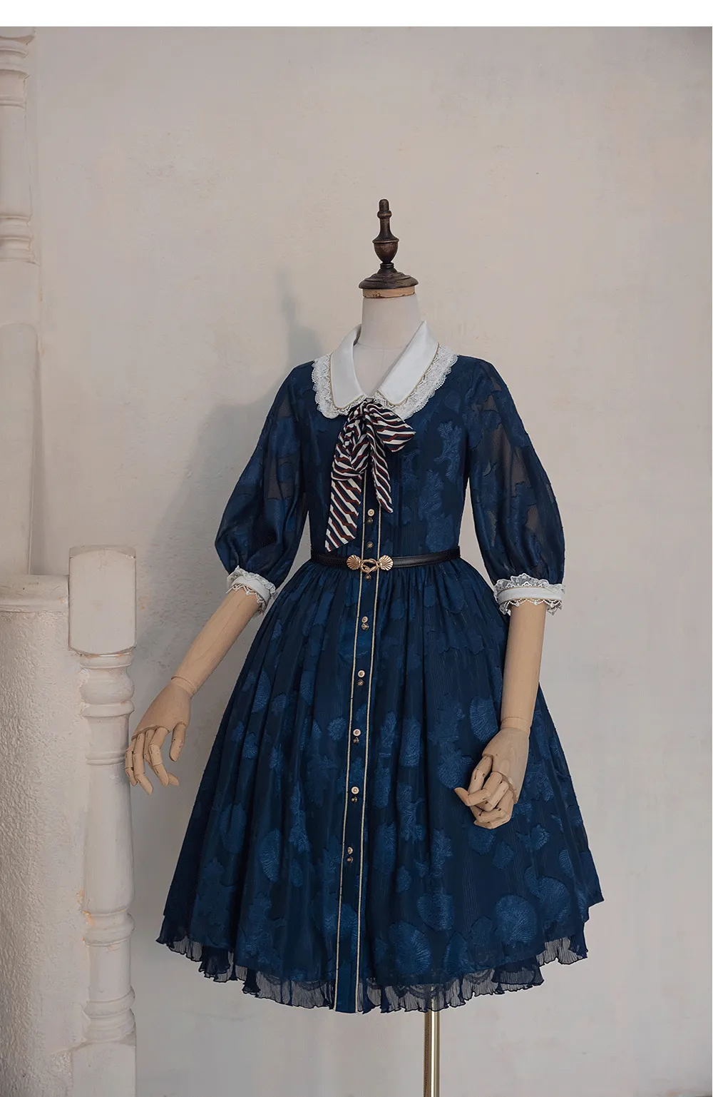 JS Lolita~Jewelery in the Sunrise~Vintage Lolita Long Sleeve OP