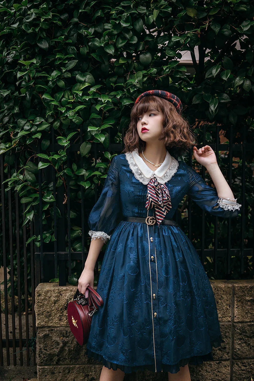 JS Lolita~Jewelery in the Sunrise~Vintage Lolita Long Sleeve OP