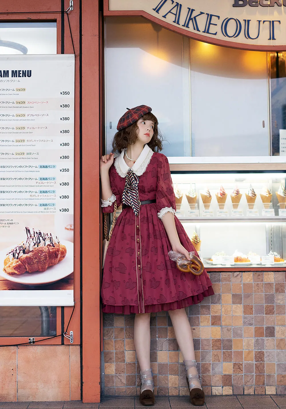 JS Lolita~Jewelery in the Sunrise~Vintage Lolita Long Sleeve OP