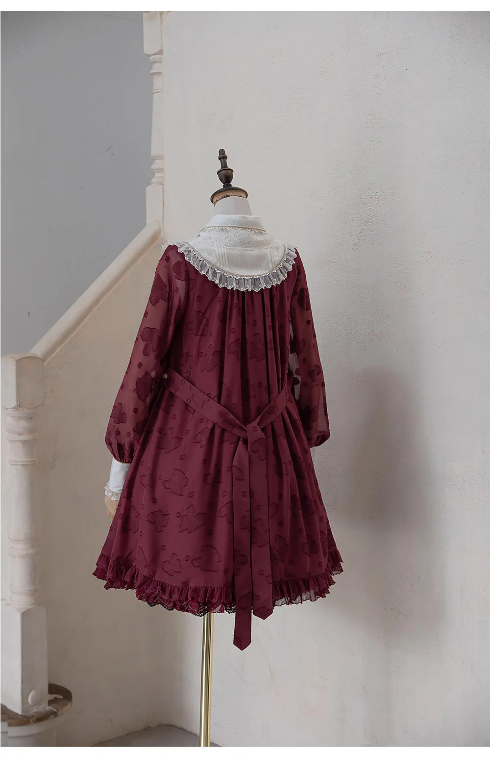 JS Lolita~Jewelery in the Sunrise~Vintage Lolita Long Sleeve OP
