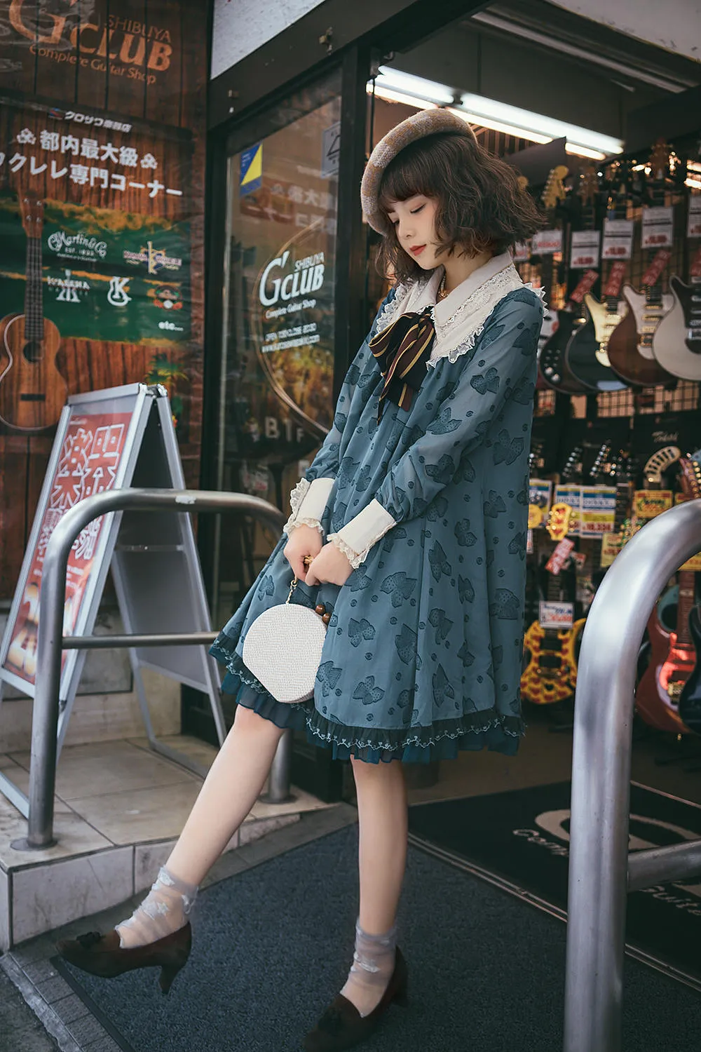 JS Lolita~Jewelery in the Sunrise~Vintage Lolita Long Sleeve OP
