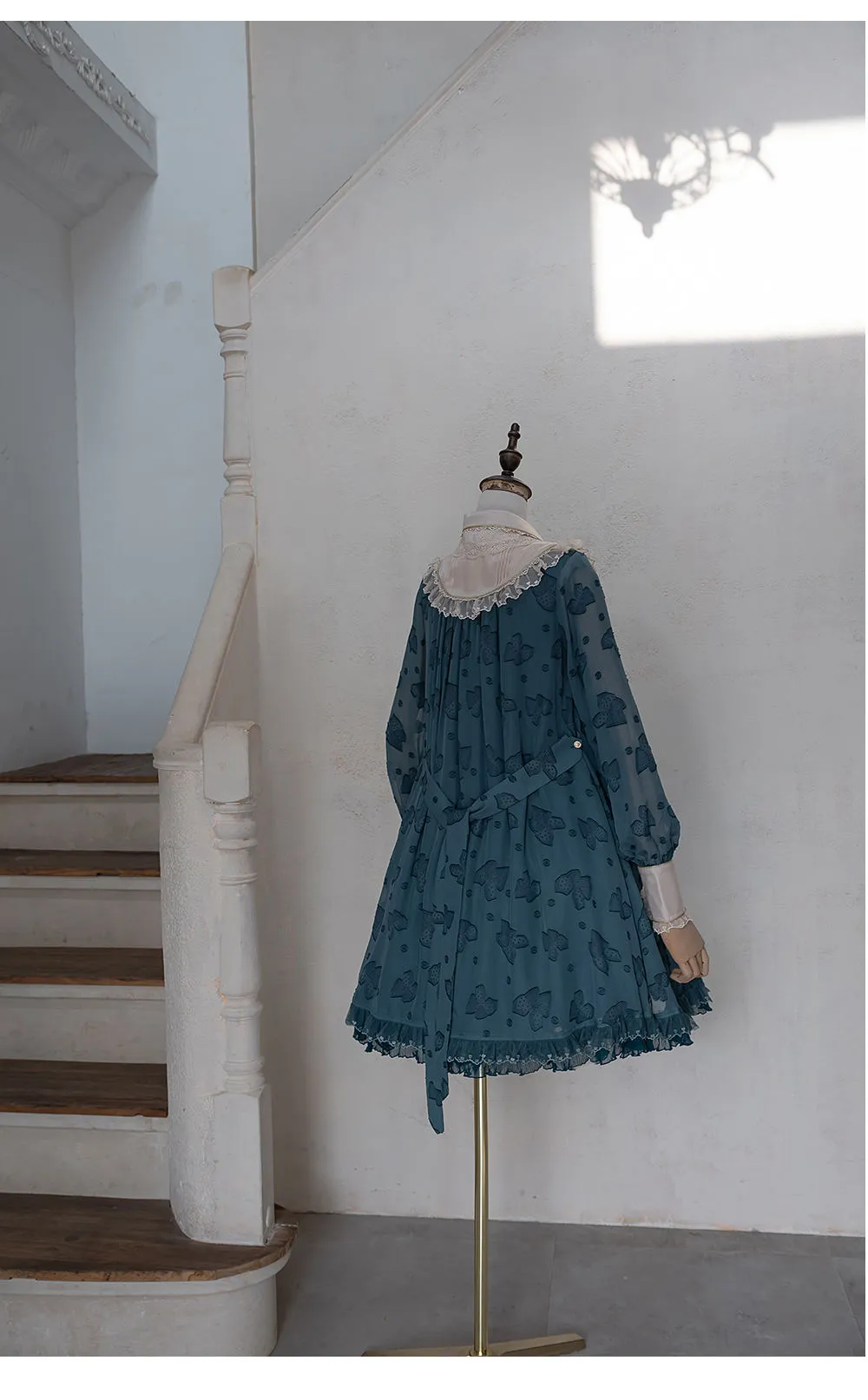 JS Lolita~Jewelery in the Sunrise~Vintage Lolita Long Sleeve OP