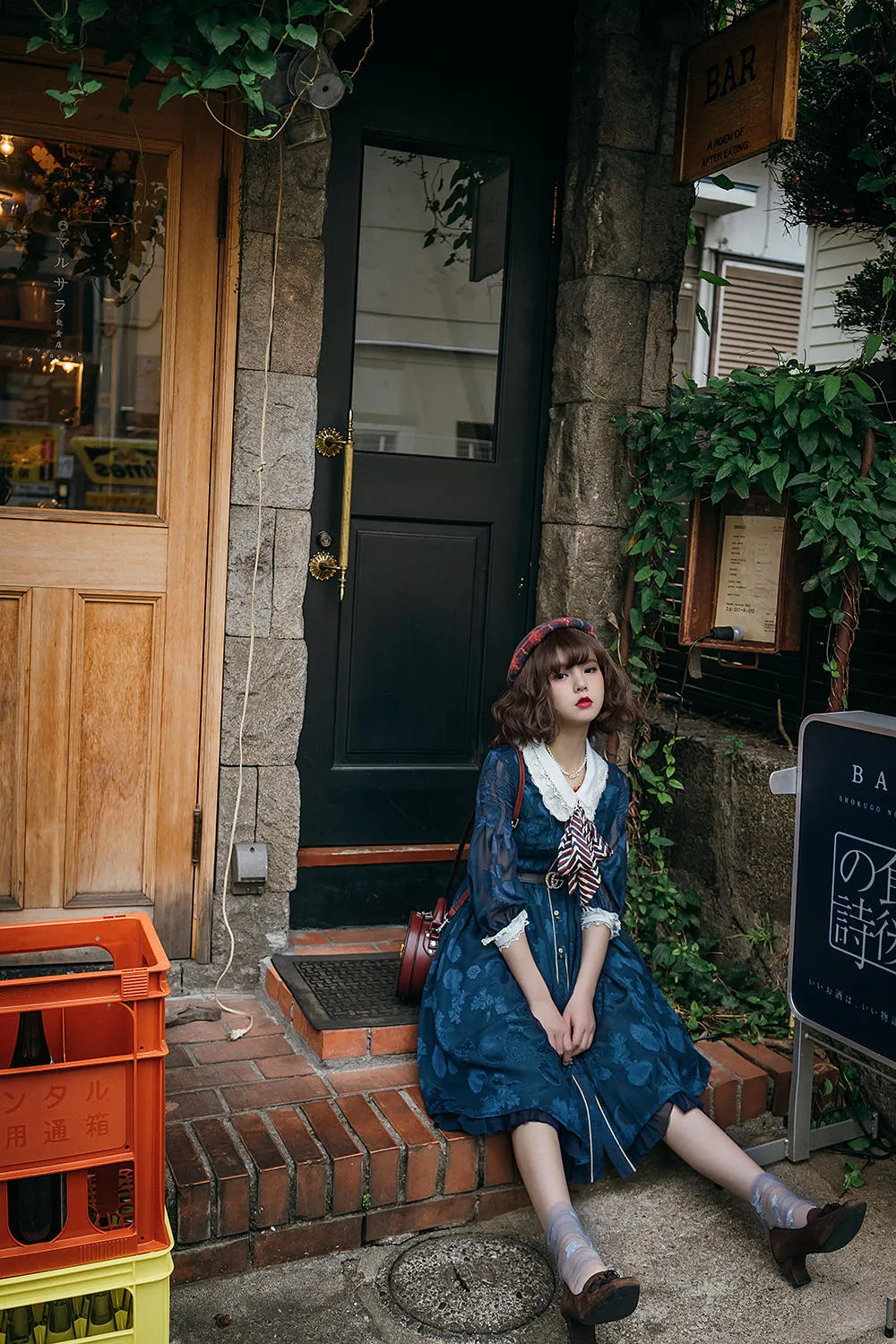 JS Lolita~Jewelery in the Sunrise~Vintage Lolita Long Sleeve OP