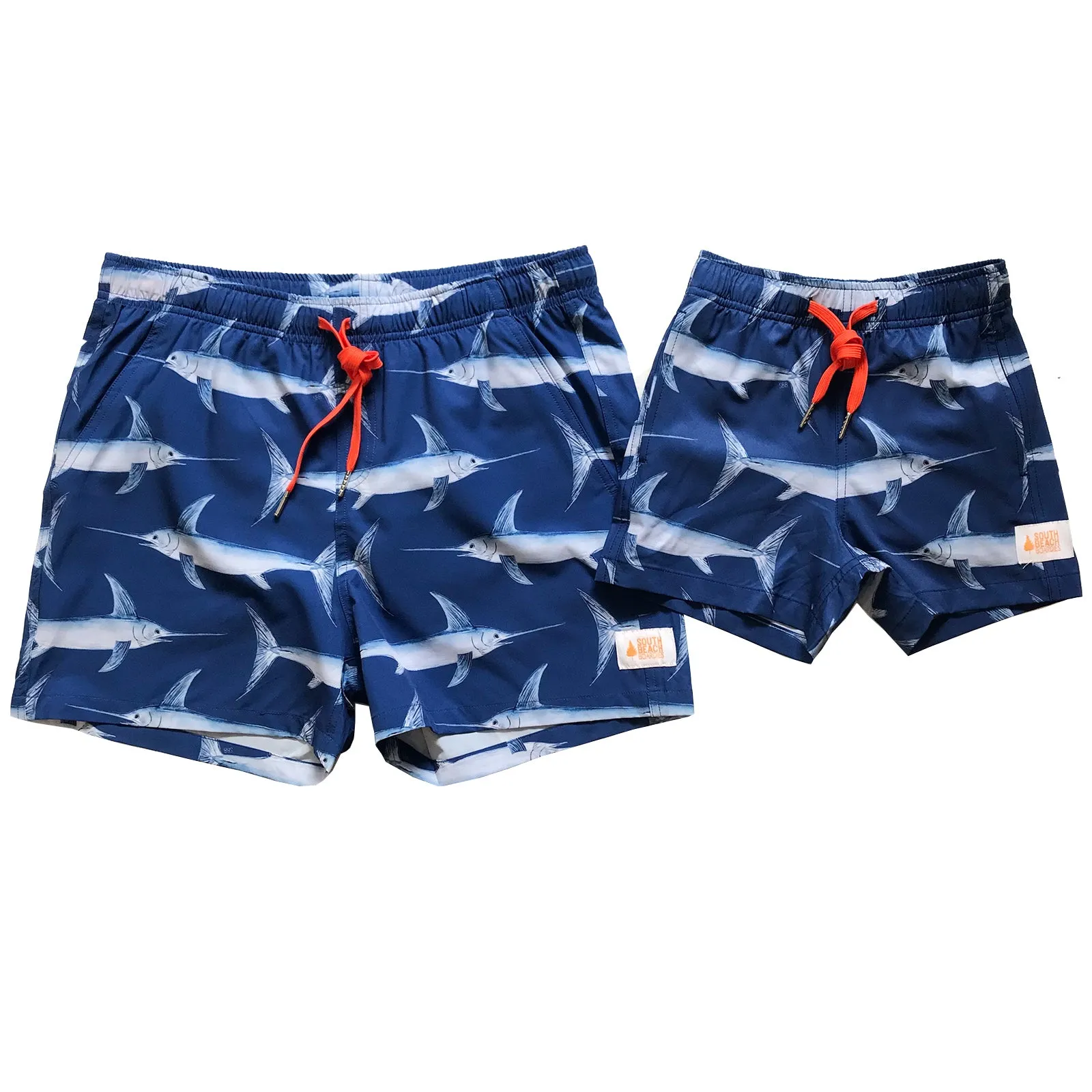 Kids Stretchy Trunks: Swordfish