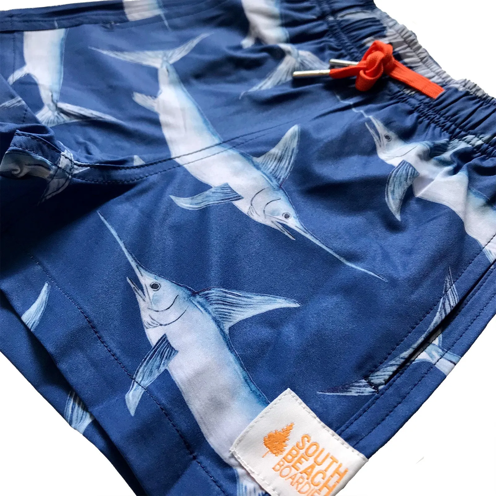 Kids Stretchy Trunks: Swordfish