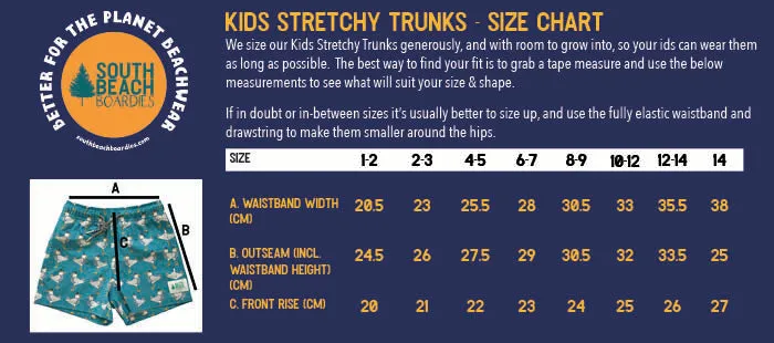 Kids Stretchy Trunks: Toucan