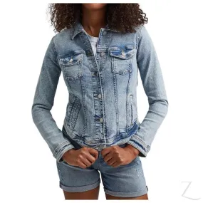 Ladies Super Stretchy Strong Denim Jacket | Ripped | "Lilly"