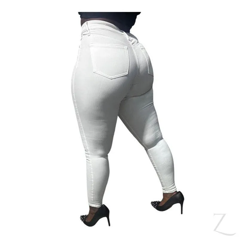 Ladies Super Stretchy Super Skinny Super Strong Denim Jeans | Plain | "Inki"