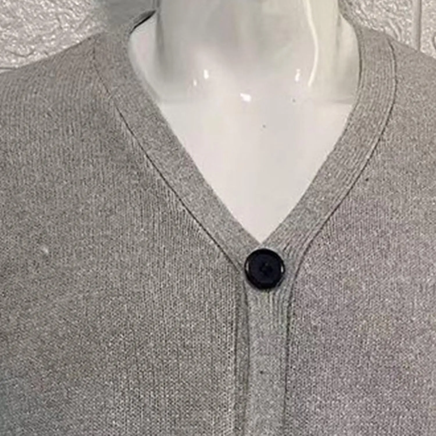 Maiyifu-GJ Men's Collar Cardigan Sweater V-Neck Knitted Sweaters Slim Fit Knit Button Up Sweater with Pockets