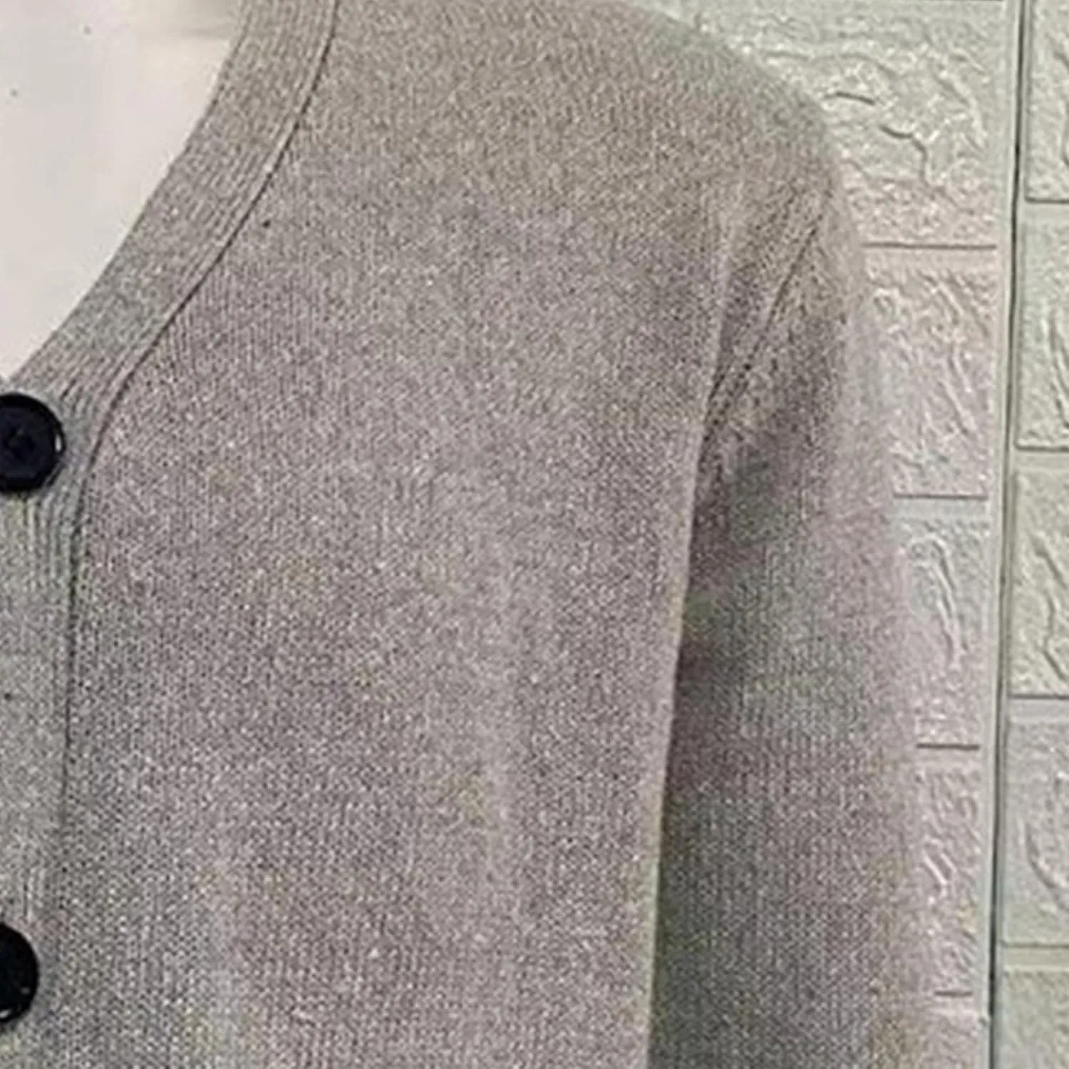 Maiyifu-GJ Men's Collar Cardigan Sweater V-Neck Knitted Sweaters Slim Fit Knit Button Up Sweater with Pockets