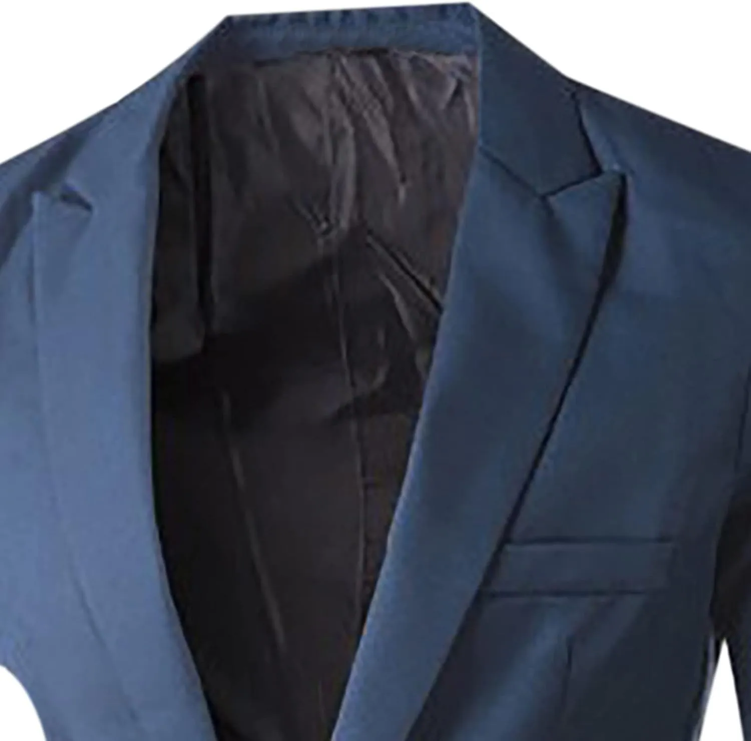 Men Casual Blazer Jackets Slim Fit Suits Jacket One Button Business Sports Coat Solid Long Sleeve Office Work Tops