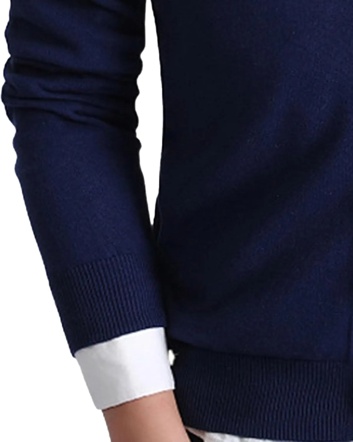 Men's Cardigan Sweater V-Shaped Collar Button Down Knit Blazer Jacket Knitwear Breasted Soft Outerwear