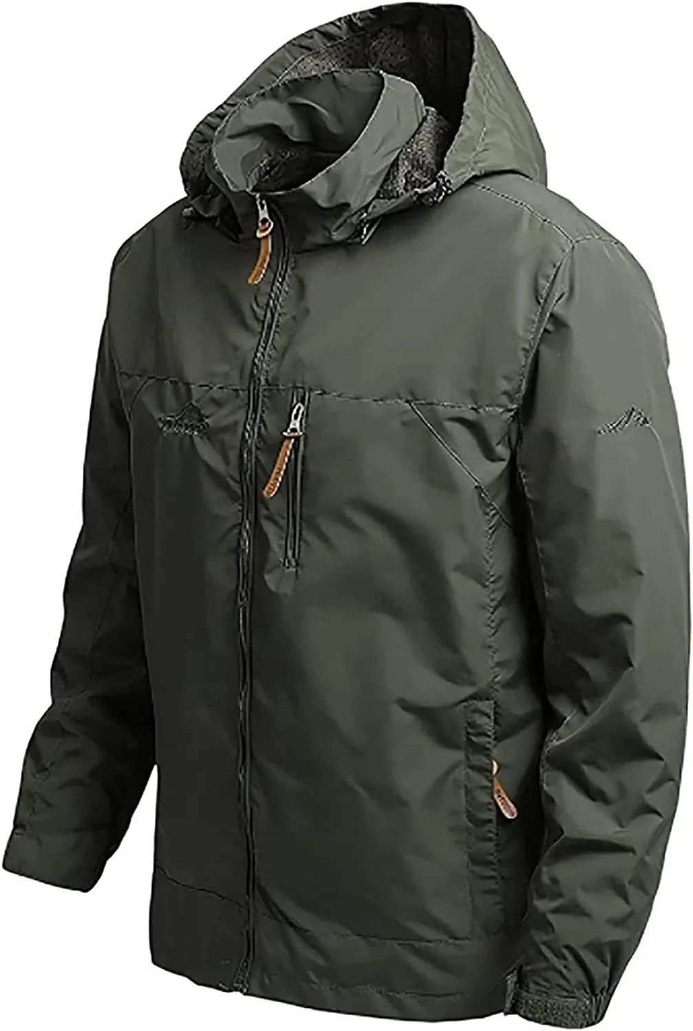 Men's Jacket, Waterproof Rain Jacket, Windproof Raincoat for Cycling, Breathable Hardshell