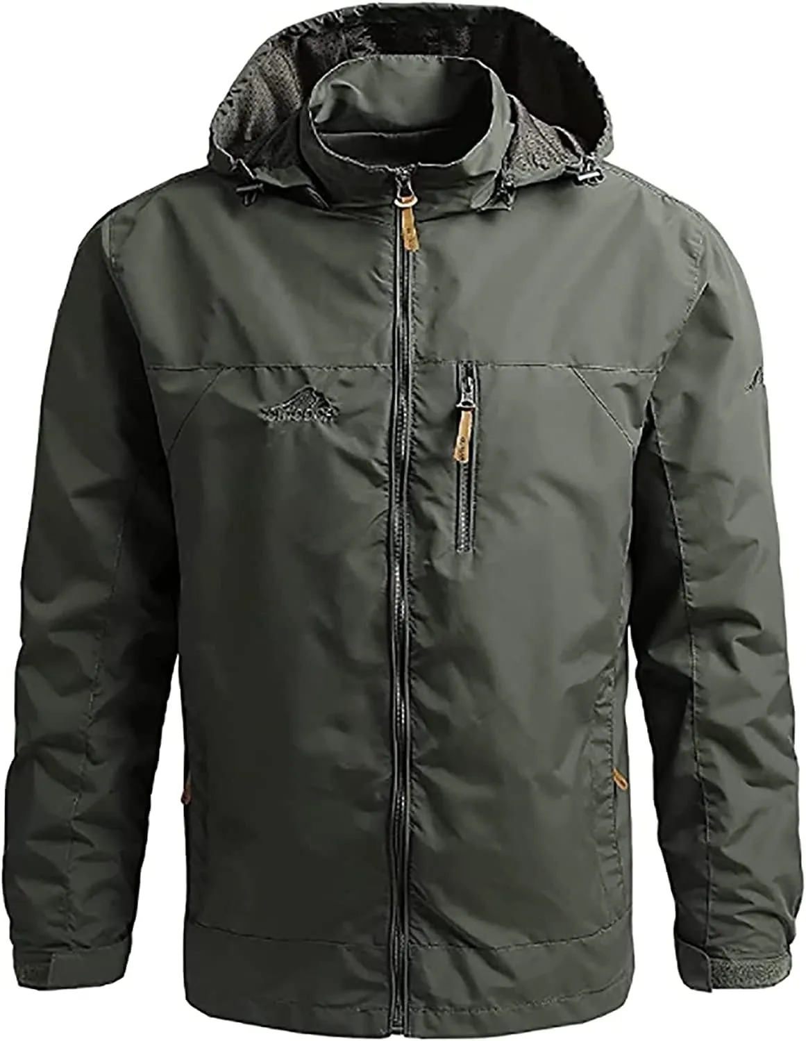 Men's Jacket, Waterproof Rain Jacket, Windproof Raincoat for Cycling, Breathable Hardshell