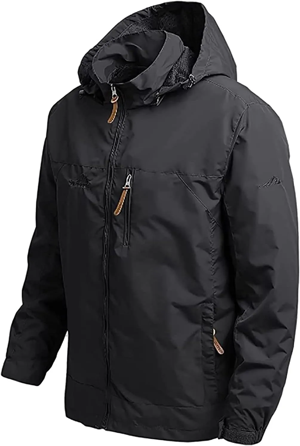 Men's Jacket, Waterproof Rain Jacket, Windproof Raincoat for Cycling, Breathable Windbreaker Transitional Jacket