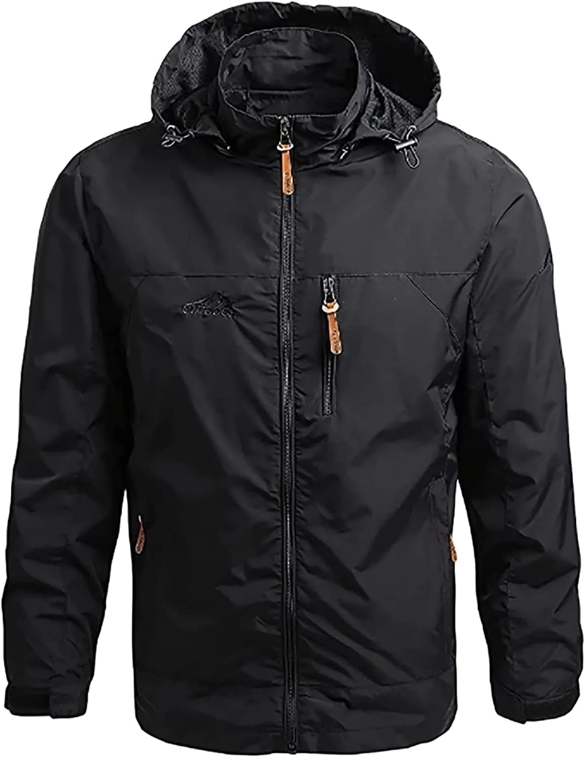 Men's Jacket, Waterproof Rain Jacket, Windproof Raincoat for Cycling, Breathable Windbreaker Transitional Jacket