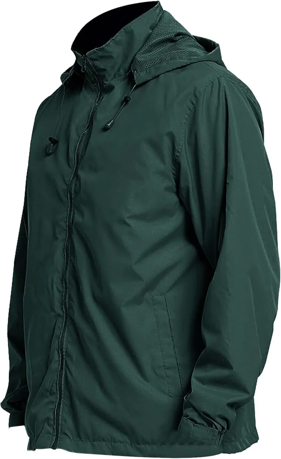Mens Lightweight Windbreaker Hoodies Waterproof Rain Jacket Hooded Windbreaker Jacket with Pockets