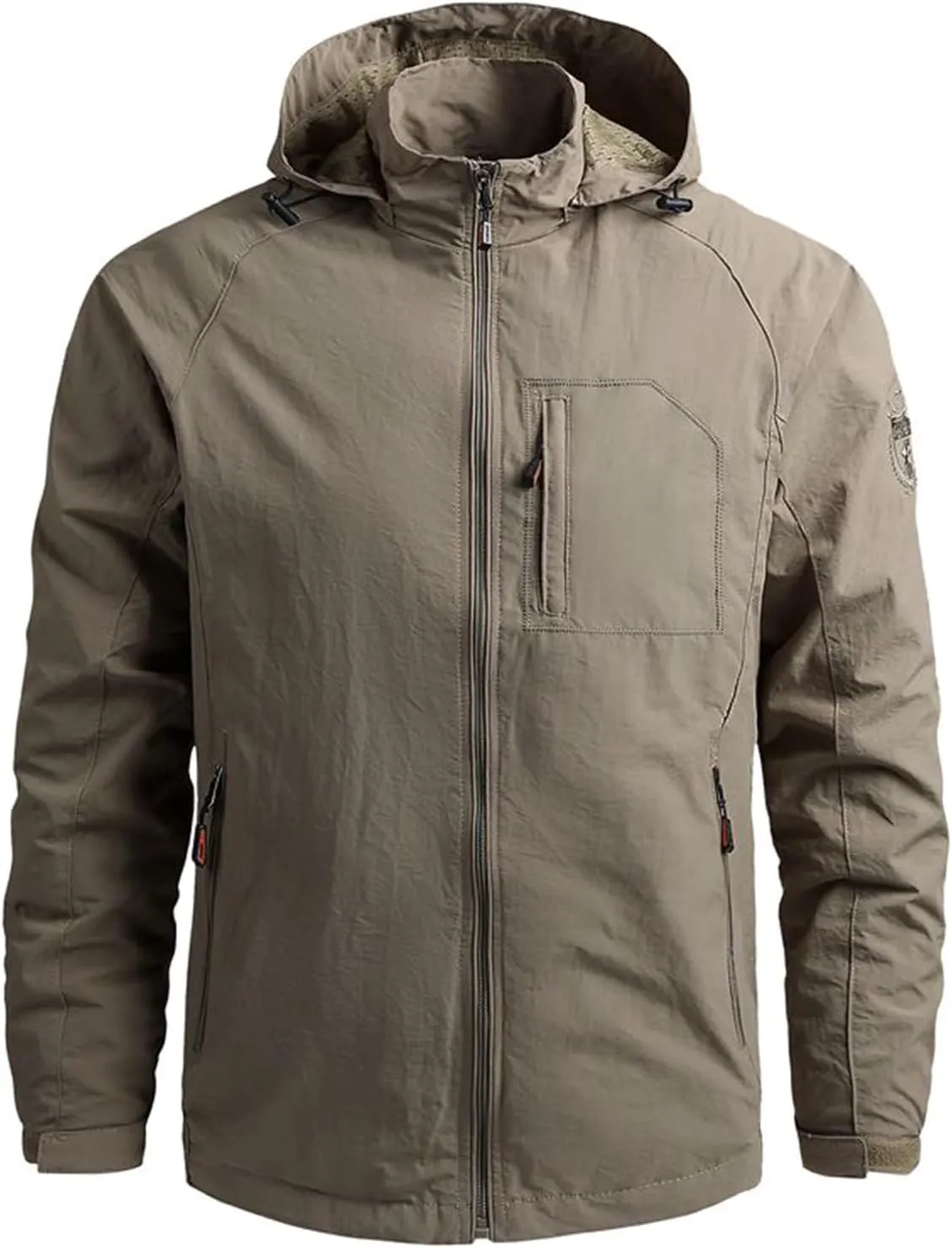 Men's Plus Size Jacket Rain Windbreaker Lightweight Shell Raincoat With Hood For Golf Hiking Travel, M-7XL