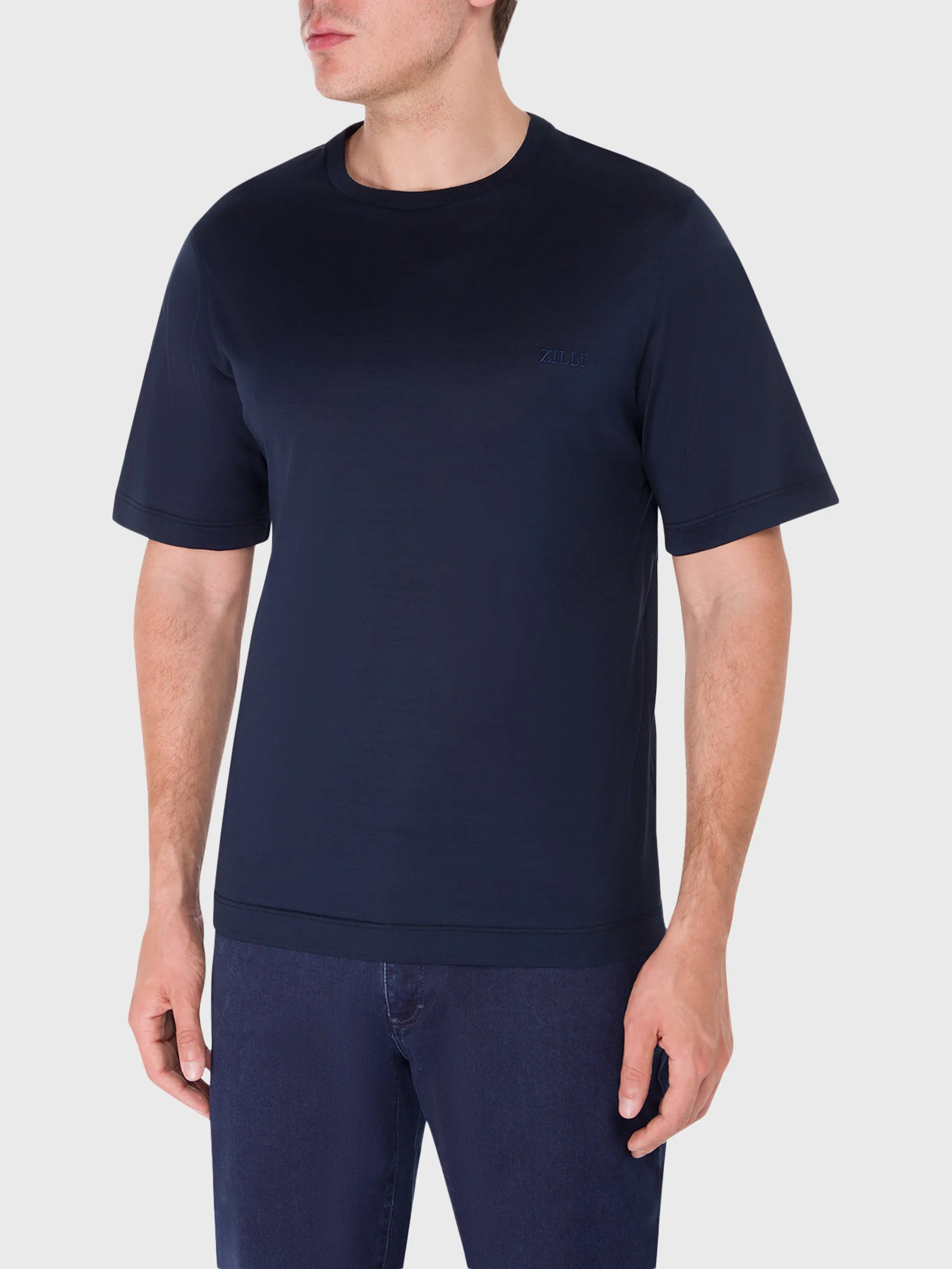 Minimalist Cotton T-Shirt Dark Grey