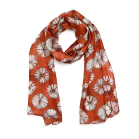 Modal Silk Scarf: Ruby