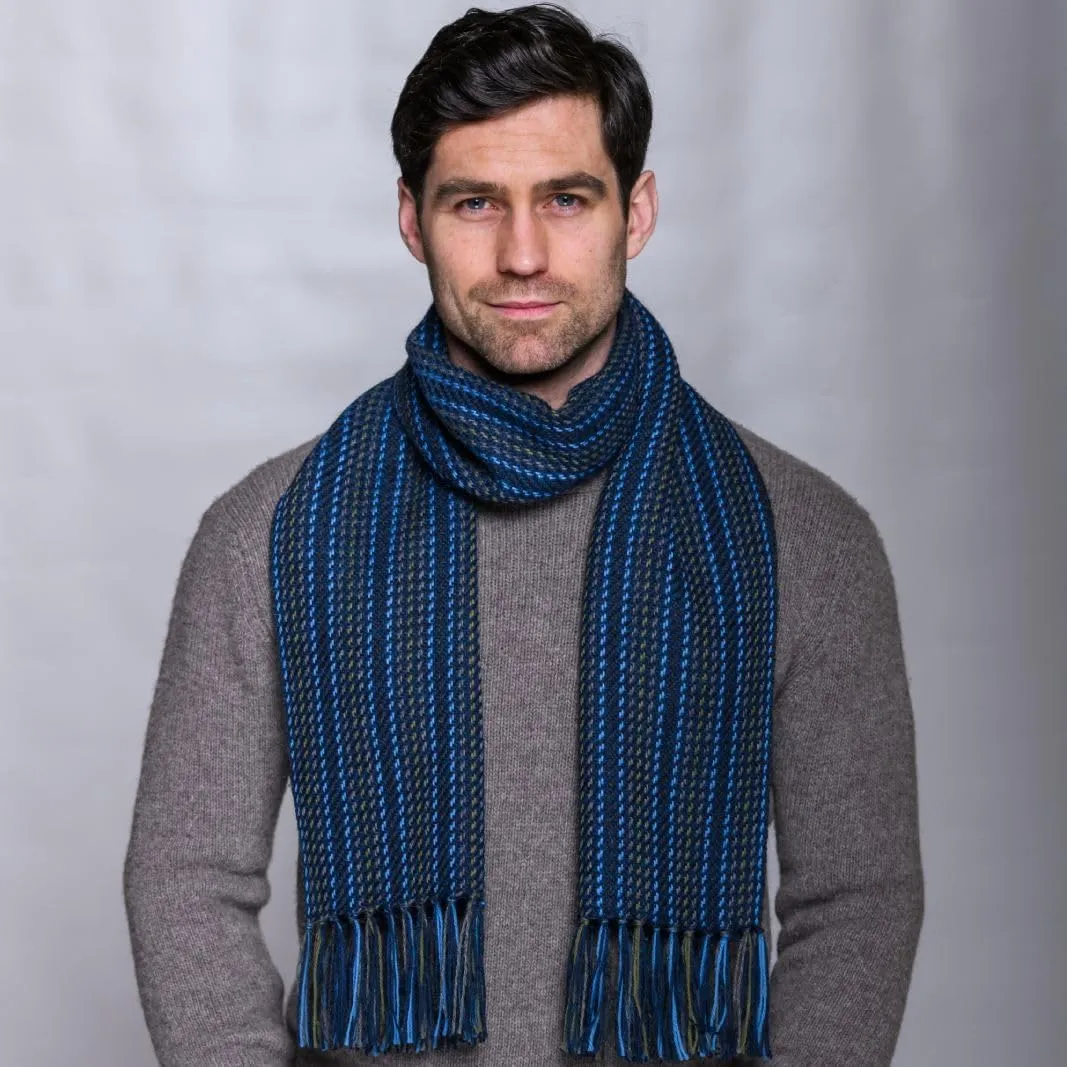 Mucros Weavers Alpaca Wool Scarf, 12 x 68 inches with 4-inch Fringe, Made in Ireland