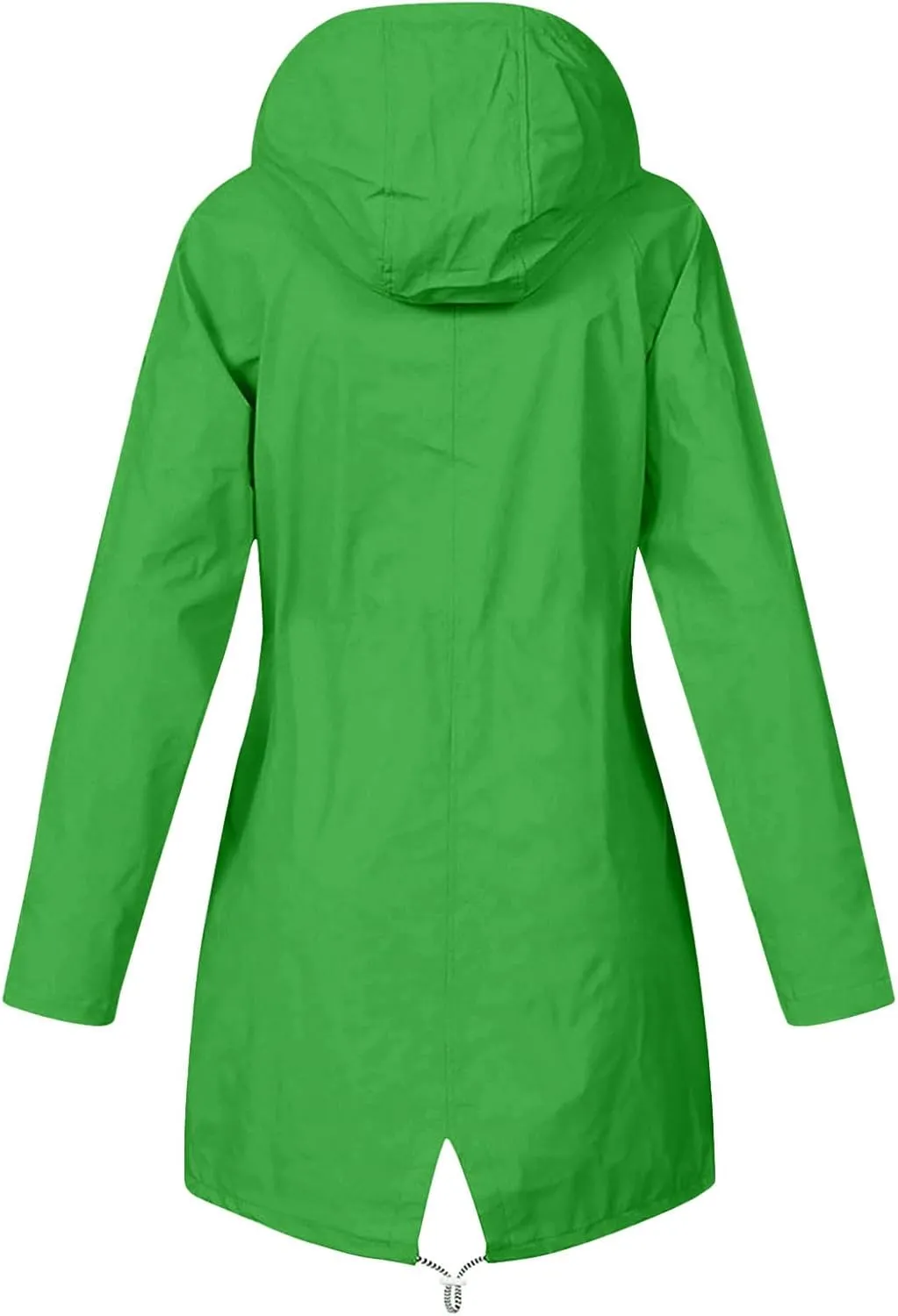 Rain Jacket for Women Lightweight Long Hooded Raincoat Waterproof Outdoor Hiking Travel Windbreaker Trench Coats