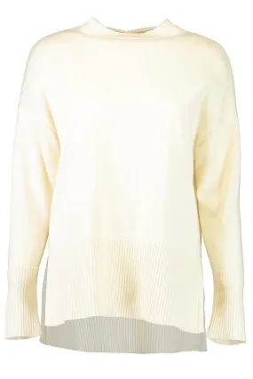 Relaxed Ribbed Trim Sweater