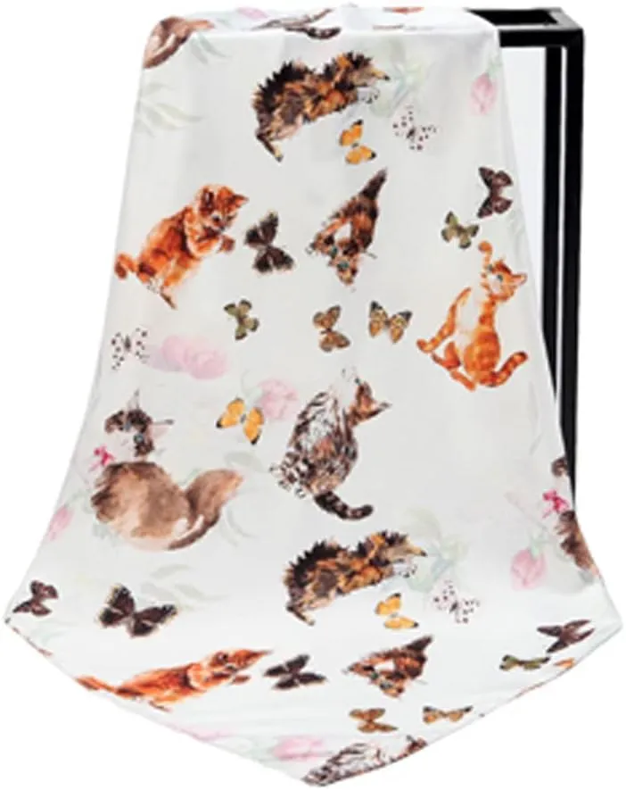 Silk Like Scarf Head Scarf Fashion Pattern Hair Scarf Design Neck Scarfs