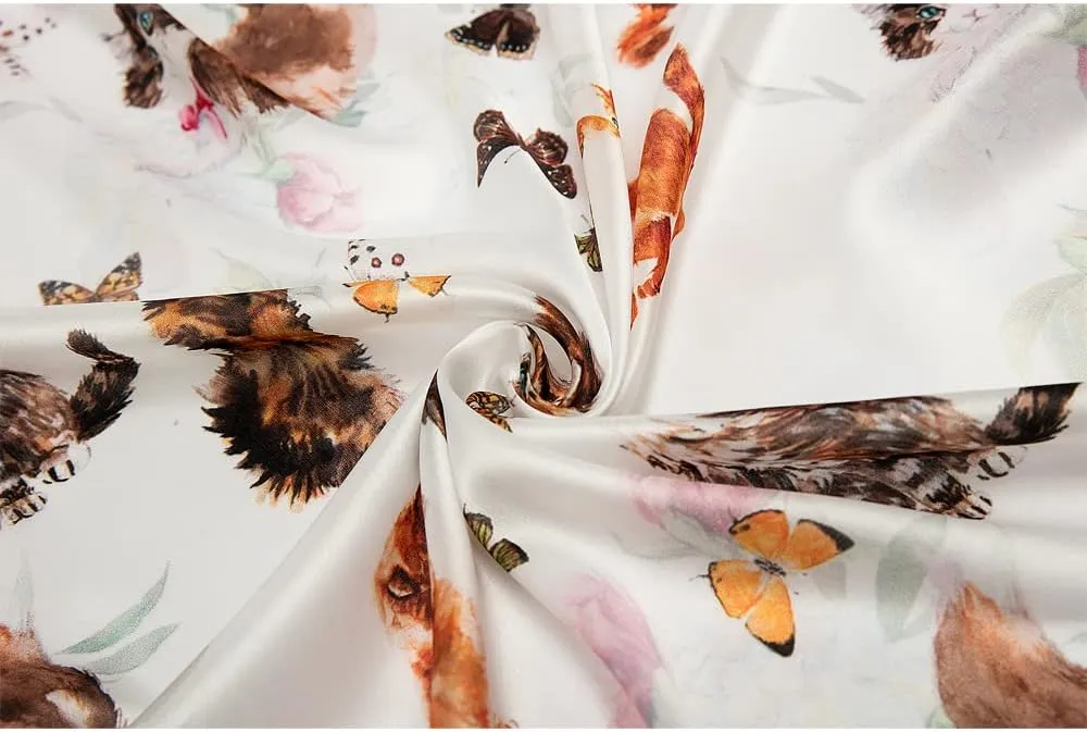 Silk Like Scarf Head Scarf Fashion Pattern Hair Scarf Design Neck Scarfs