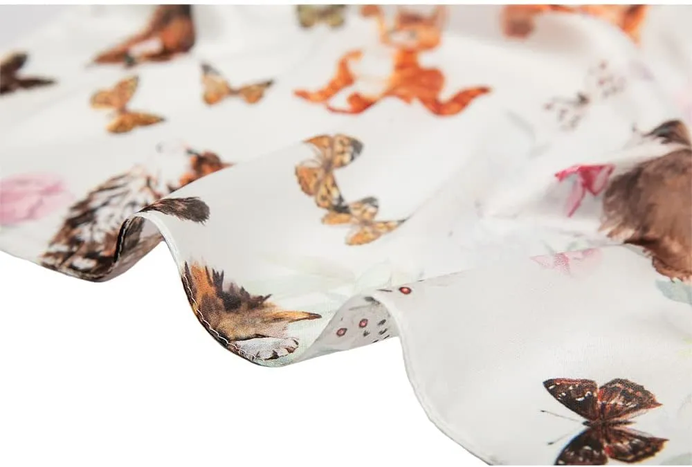 Silk Like Scarf Head Scarf Fashion Pattern Hair Scarf Design Neck Scarfs