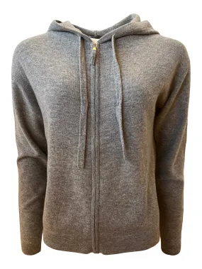 Soft Grey Wool Cashmere Hoodie