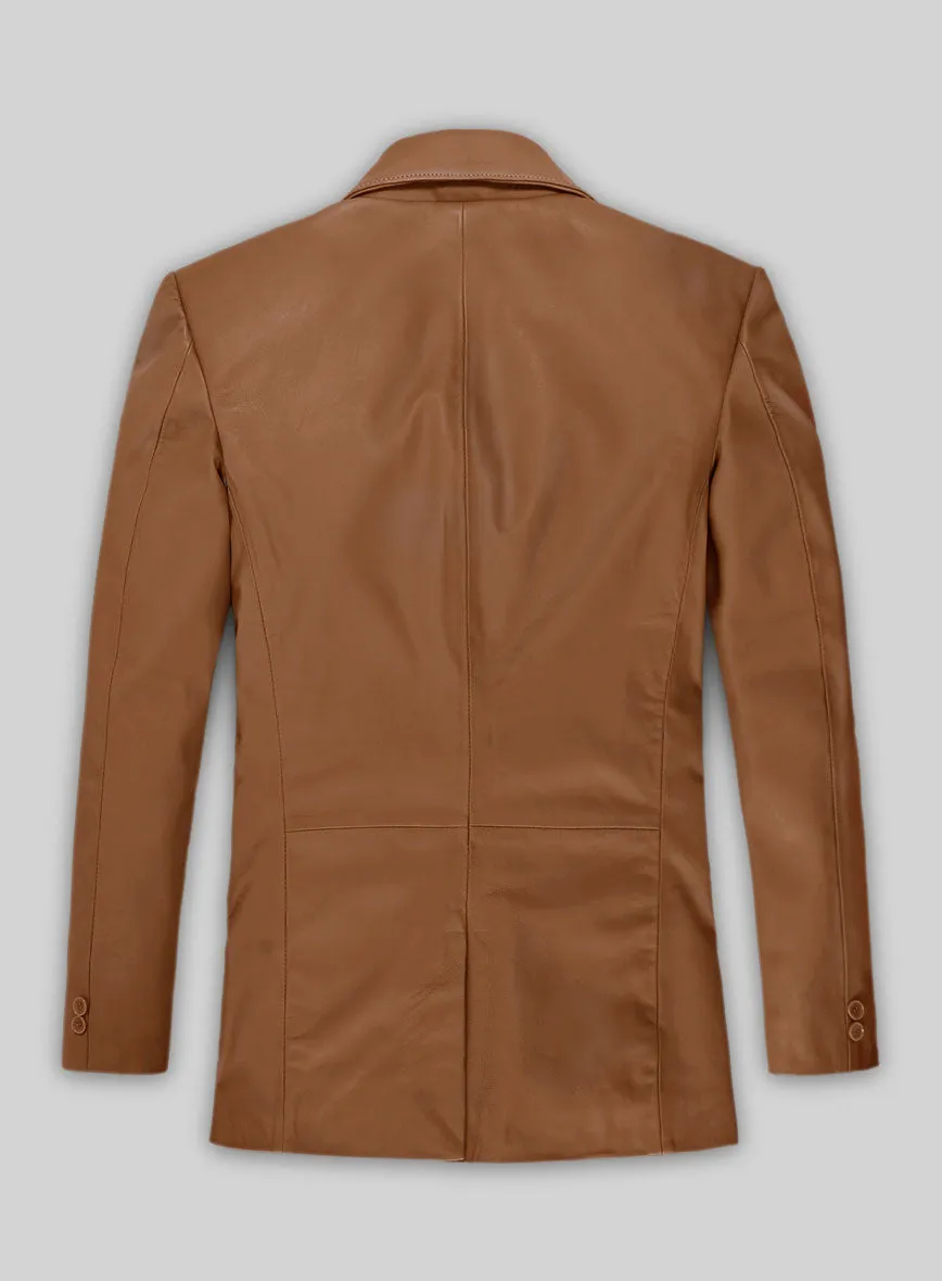 Soft Hunter Tan Leather Blazer