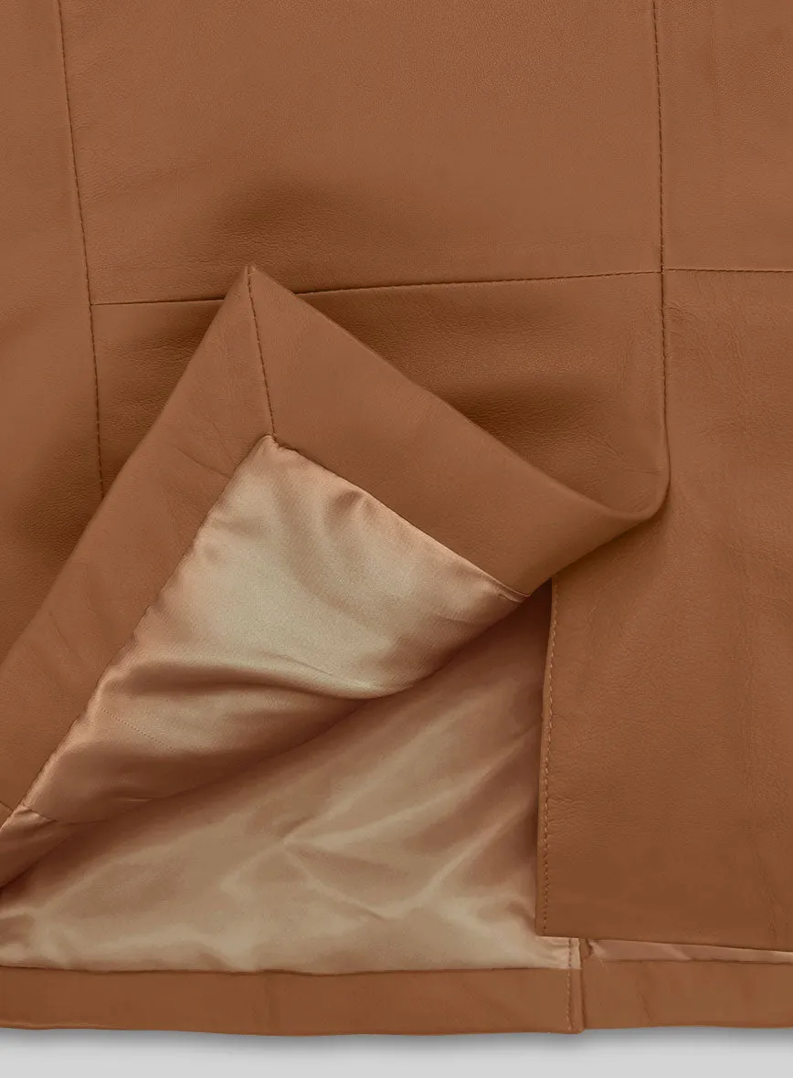 Soft Hunter Tan Leather Blazer