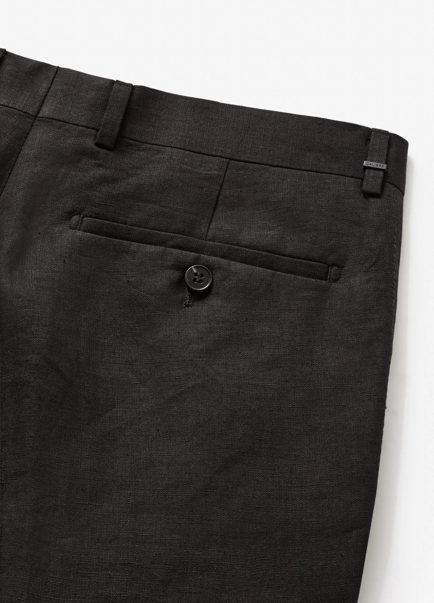 Soft Linen Pants Black