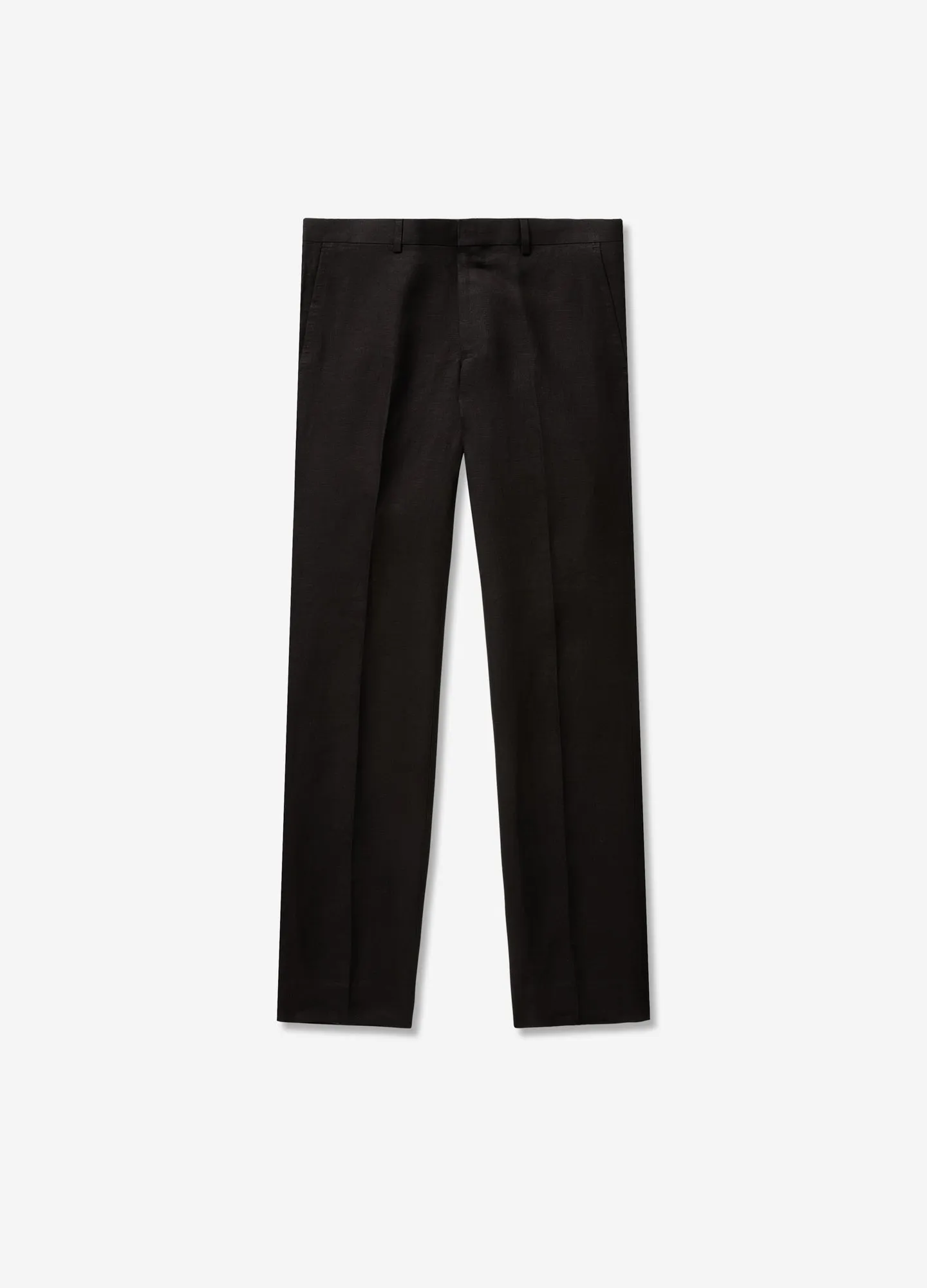 Soft Linen Pants Black