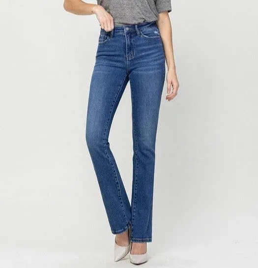 The Judy Jeans: Stretchy High Rise Bootcut Jeans