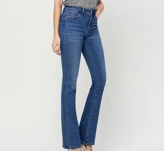 The Judy Jeans: Stretchy High Rise Bootcut Jeans
