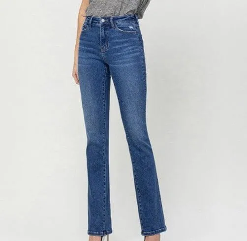 The Judy Jeans: Stretchy High Rise Bootcut Jeans