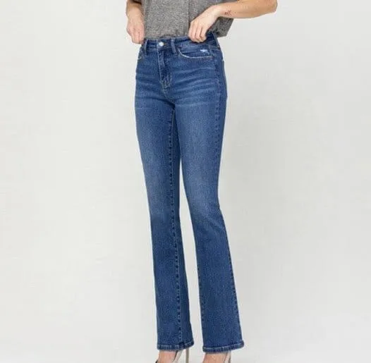 The Judy Jeans: Stretchy High Rise Bootcut Jeans