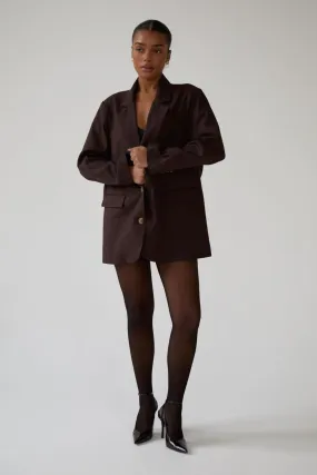 THE ULTIMATE BLAZER- DARK BROWN