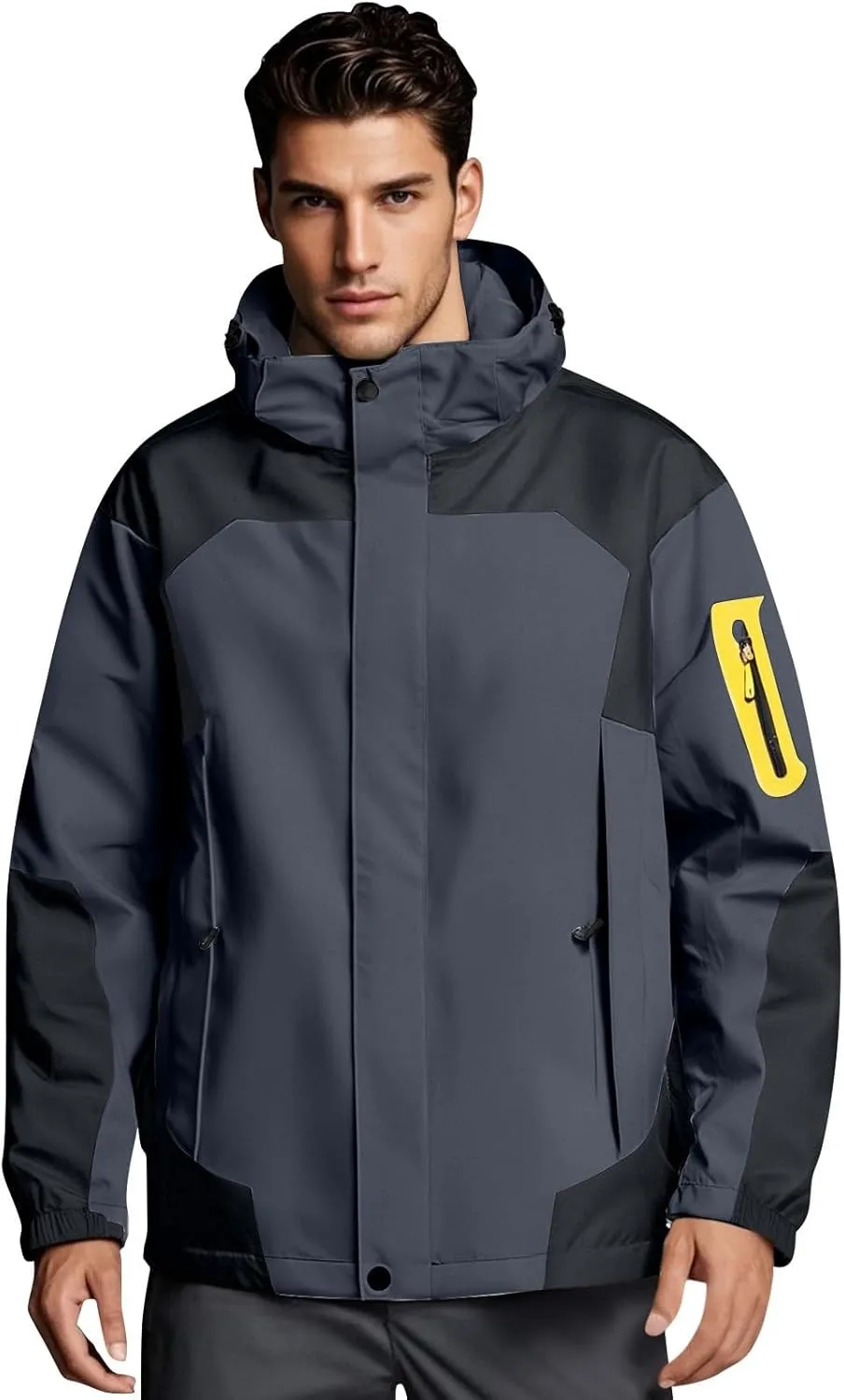 Waterproof Hooded Jacket - Men's Lightweight Raincoat for Outdoor Adventures