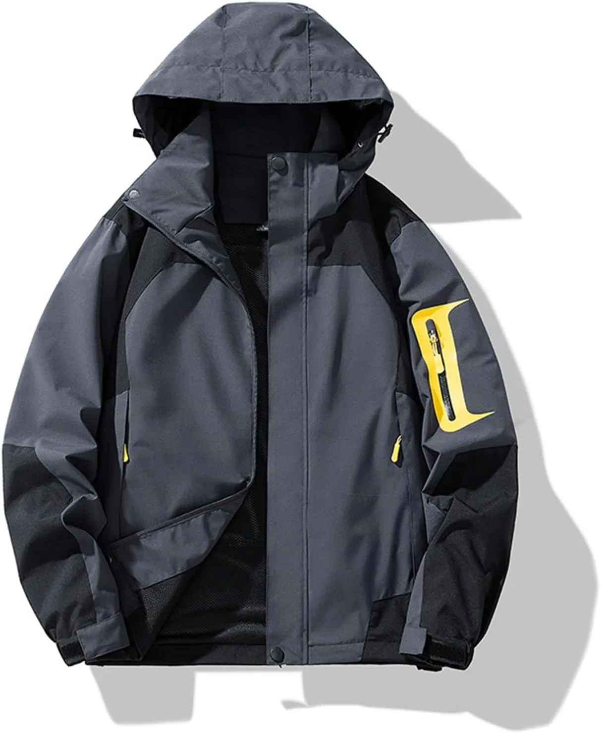 Waterproof Hooded Jacket - Men's Lightweight Raincoat for Outdoor Adventures